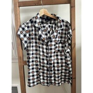 Spooky Night Plaid Halloween Pumpkin Print Set Size XL